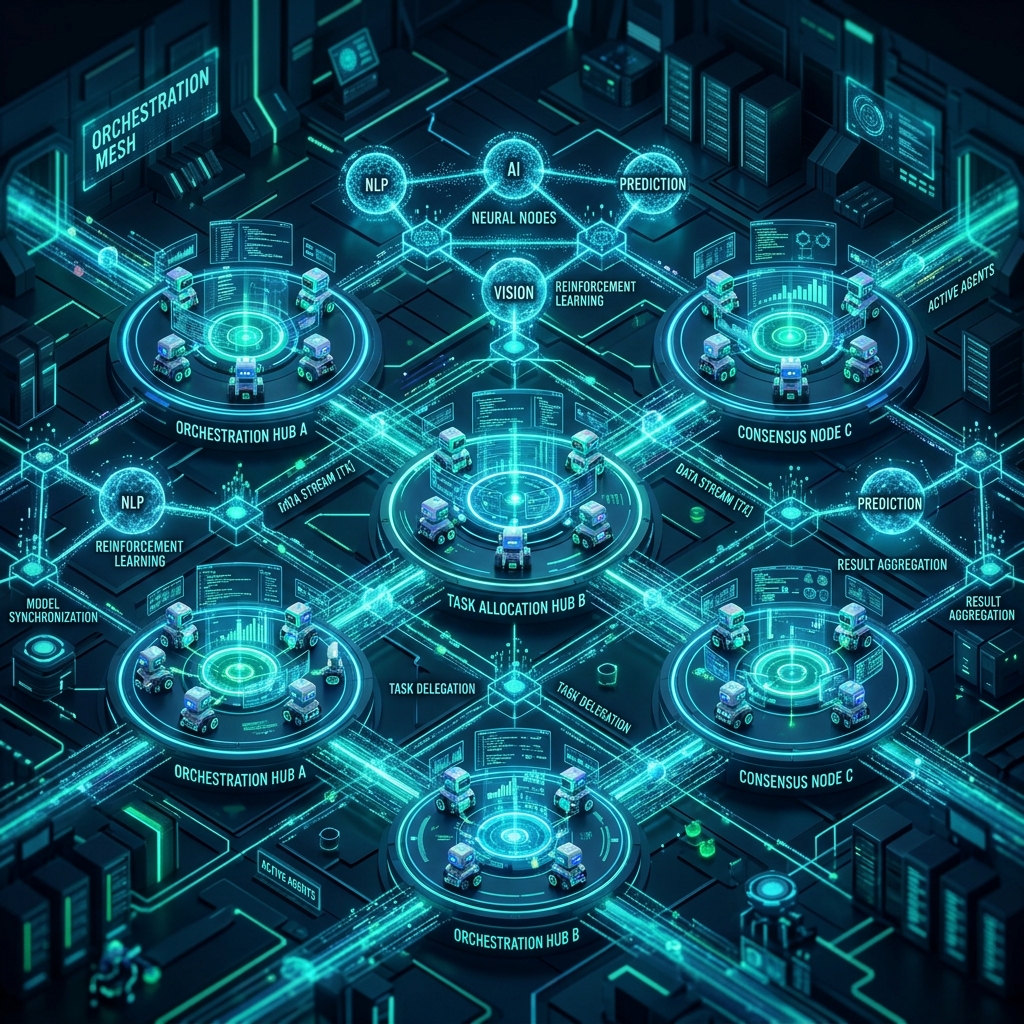 Autonomous Multi-Agent AI Orchestration Mesh